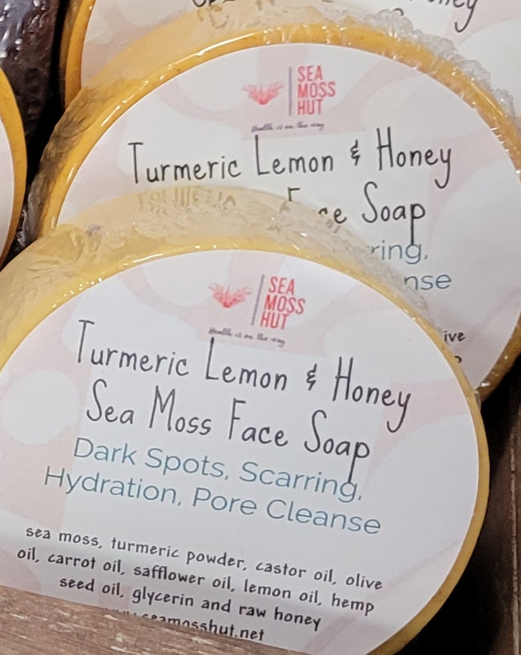 Turmeric Sea Moss Soap Bar Sea Moss Hut LLC