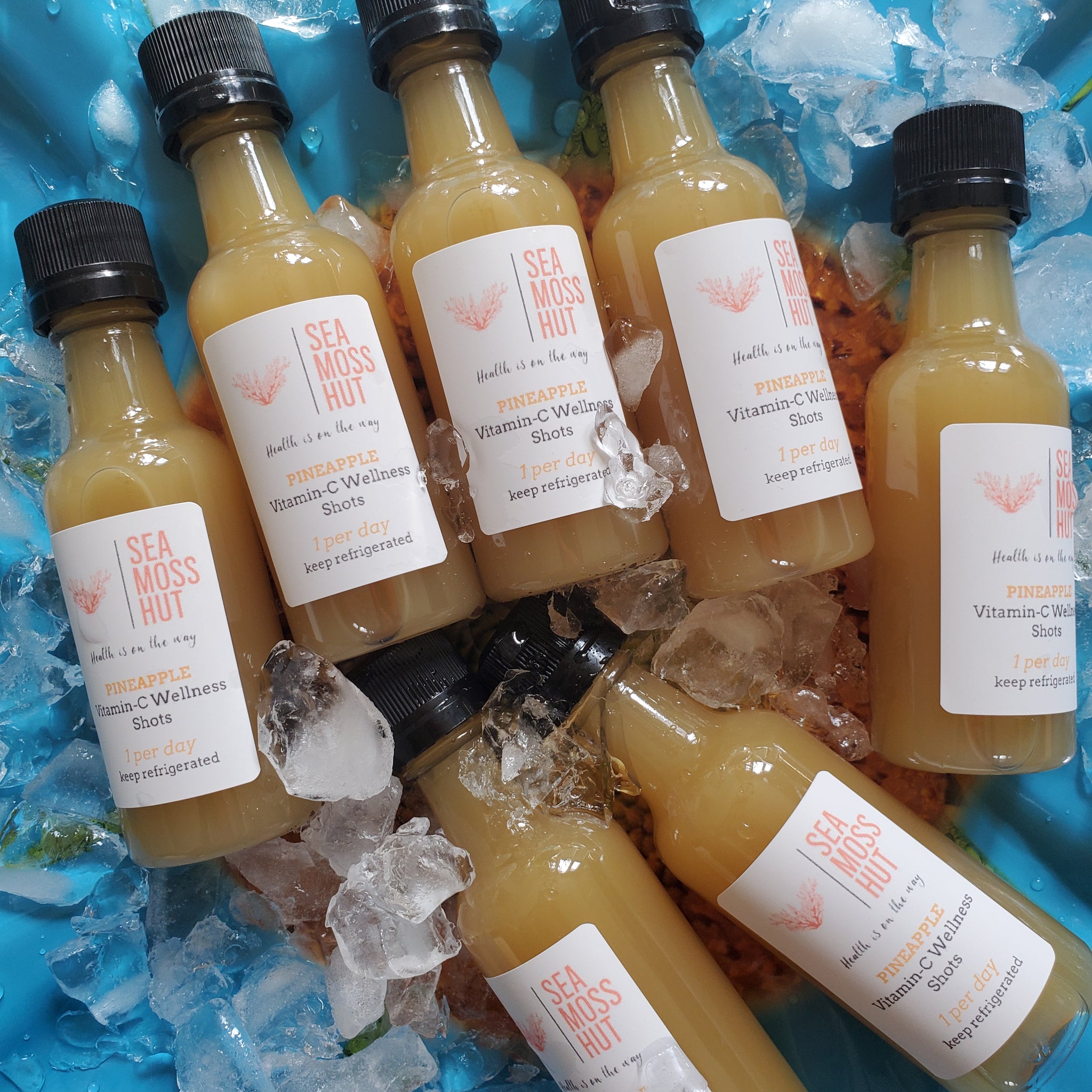 Pineapple Ginger Burdock Root Wellness Shots